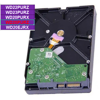 Disque dur de surveillance WD20PURZ Purple 2 To, interface SATA, 5400 tr/min, cache 64 Mo, fiabilité 24/7, SATA 6 Gb/s, pour système de sécurité NVR DVR CCTV