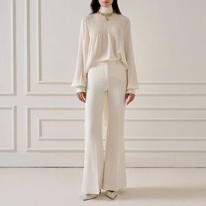 Ropa para mujer, conjunto de ropa de primavera para mujer, PANTALONES DE PIERNA ANCHA TAYLOR, pantalones de pierna recta, pantalones de lujo, ropa de verano 2025 - Product Image 3