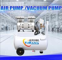 Compresseurs d'air à piston silencieux sans huile YiBang 6KW 8Hp 600L/min 8Bar 220V 50Hz avec réservoir de 160L pour travaux de construction