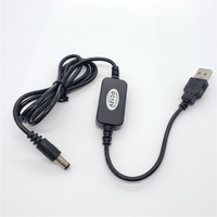 Cable Convertidor de Voltaje USB 5V a DC 12V 9V, Cable de Alimentación de 5.5*2.1mm DC 5.5 para Cámara CCTV Router