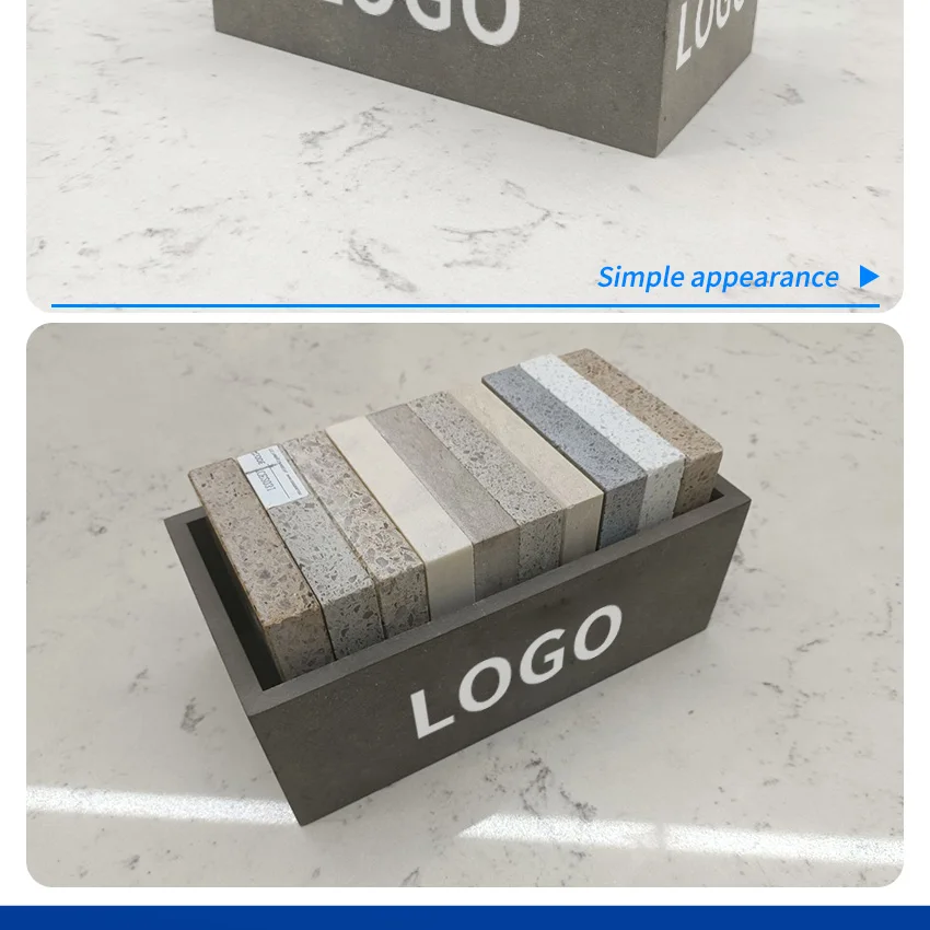 High Quality Marble Show Boxes Display For Ceramic Rock Granite Quartz Portable Wooden Packaging Case Tile Stone Display Box