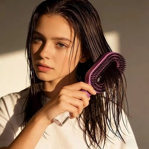 2-in-1 Manual Spray Comb Mist Spray Design Convenient for Hair Care <b>Scalp</b> Massage Portable Female Modeling Tools - Product Image 5