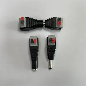 Hàn miễn phí Báo Chí loại DC Power Adapter nam và nữ 12V giám sát LED Video 5.5*2.1 MÉT kết nối thiết bị đầu cuối