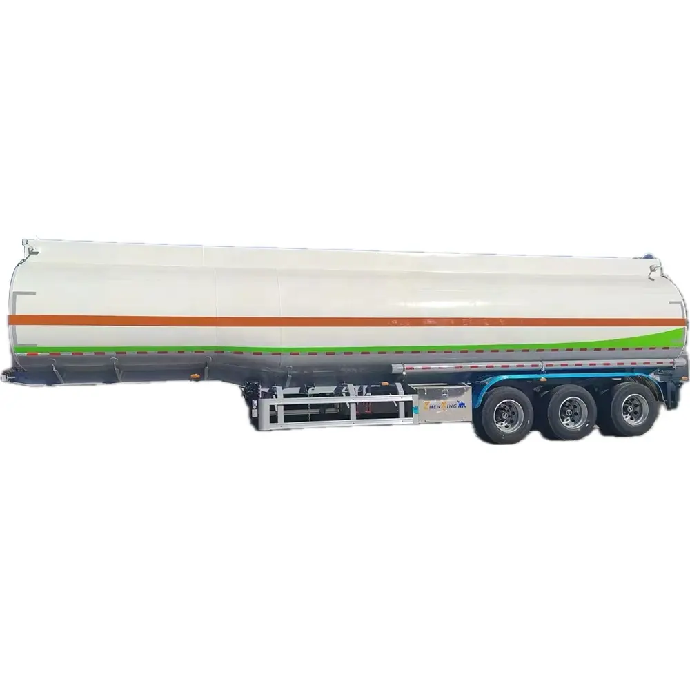 3 Axles 40000 45000 50000 60000 Liters Fuel Tank Truck Trailer LPG LNG Petrol Gasoline Diesel Oil Tank Fuel Tanker Semi Trailer