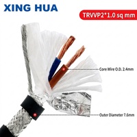 Cable Eléctrico Multifilar Flexible con Blindaje de Bajo Voltaje 450/750V, Conductor de Cobre, Revestimiento de PVC, para Cadena Portacables