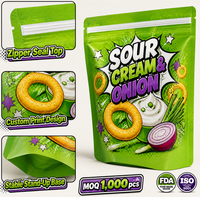 Sachets Doypack personnalisés anti-humidité en matériaux écologiques et de qualité alimentaire avec fermeture éclair refermable pour snacks