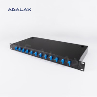 Boîtier de terminaison FTTH ODF 1U, montage mural en rack, SC LC, 12 24 48 72 96 144 cœurs/ports, panneau de brassage fibre optique, cadre de distribution