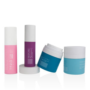 Envase de cosméticos de lujo PCR, 1oz, 15ml, 30ml, blanco mate, redondo, bomba sin aire personalizada, frasco de crema sin aire, 50ml, <span class=keywords><strong>2021</strong></span> - Product Image 6