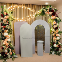 Socle cylindrique rond avec logo personnalisé pour table à dessert avec toile de fond pour mariage, socle avec plinthes pour éventreur