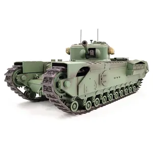 Yeni MK7 C2310 1/16 RC tankı oyuncaklar uzaktan kumanda İngiliz ordusu churchill'in ana savaş tankı modeli Metal parçalar Off-Road araba oyuncak tankı