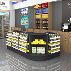 Dépanneurs Comptoir <span class=keywords><strong>caisse</strong></span> Comptoir <span class=keywords><strong>caisse</strong></span> avec vitrine à cigarettes - Product Image 4