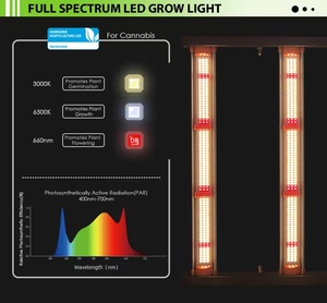 Lámpara LED de Espectro Completo Redfarm para Interiores, para Área de 4x2, con Chips <span class=keywords><strong>Samsung</strong></span>, BT, 400W, para Cultivo - Product Image 4