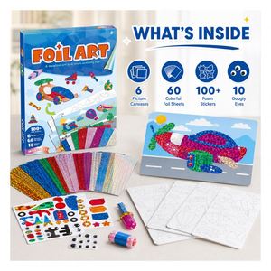 Kit de Bricolage Dinosaure Personnalisé avec Autocollants Métalliques Scéniques, Jeu de Coloriage Préhistorique, Cadeau Éducatif pour Enfants Scolaires - Product Image 4