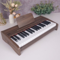 Infant Kid Wooden 25Key Classic Electric Piano Keyboard 15 Scales Unisex Educational Learning Toy Musical Instrument Accessories