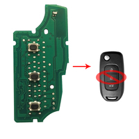 Carte de circuit imprimé de clé à distance rabattable 2/3 boutons 433 MHz PCF7961M puce 4A pour Renault Dacia Logan 2 Logan II 2018-2020
