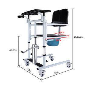 Cama sanitaria con ruedas multifuncional para ancianos, dispositivo de asistencia para levantarse en casa, orinal con ruedas para ancianos. - Product Image 4