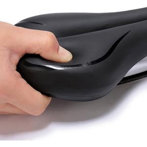 Selle creuse en éponge pour vélo de montagne Surface en cuir PU remplie de silice Coussin absorbant les chocs <span class=keywords><strong>Tapis</strong></span> de selle pour vélo - Product Image 3