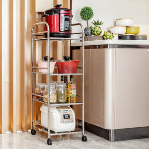 Étagère de cuisine en acier inoxydable bon marché pour le coin de la maison, organisateur pour <span class=keywords><strong>micro</strong></span>-ondes - Product Image 2