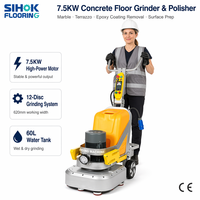 Machine à poncer les sols en béton 15HP 620mm 12 têtes 380V avec boîte de vitesses intégrée pour l'élimination d'époxy industriel et le polissage du béton CE