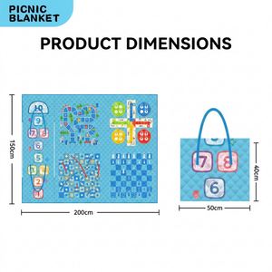 Manta de Picnic 2 en 1 con Bolsa de Transporte, Manta de Playa Plegable Impermeable, Manta Portátil para Acampar al Aire Libre para Viajes y Excursiones de Primavera - Product Image 4