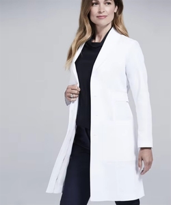Uniformes de Enfermera Blancos Profesionales para Adultos a <span class=keywords><strong>Precio</strong></span> de Fábrica al por Mayor, Bata de Laboratorio Médica para Hospital - Product Image 3