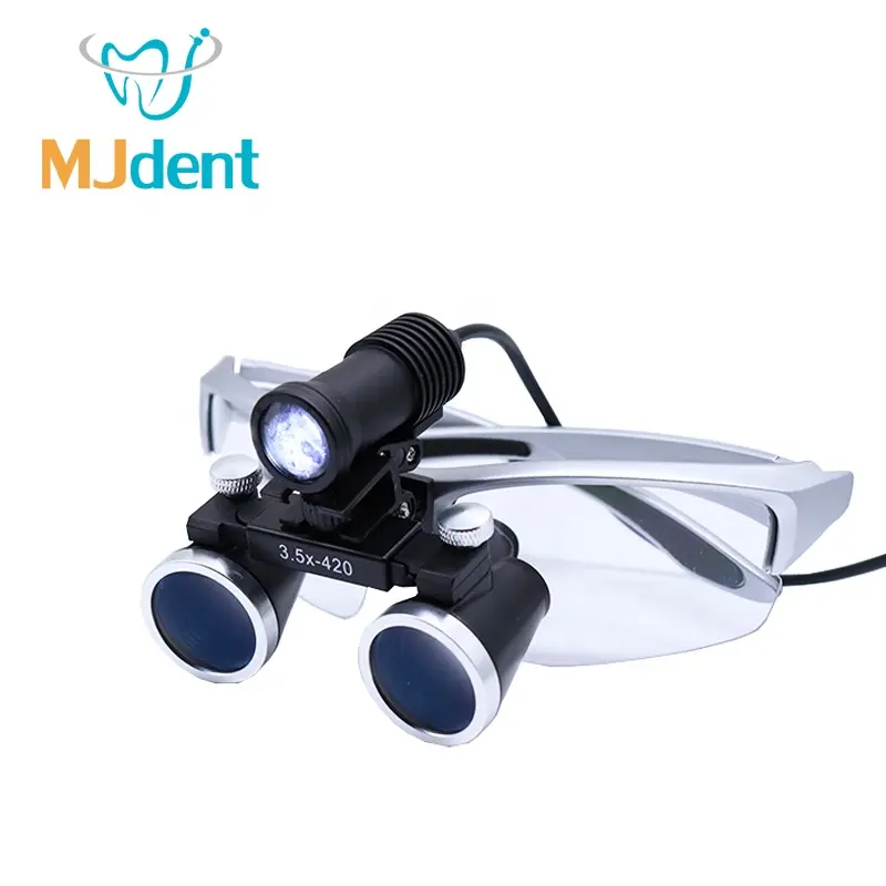 Surgical Binocular Loupes Led Head Light / Medical Surgical Magnifying Glass