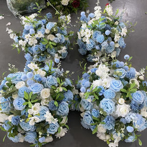 M-FB217 Large flower <b>ball</b> wedding centerpieces artificial rose flower <b>ball</b> luxury silk table centerpiece for wedding decoration - Product Image 2