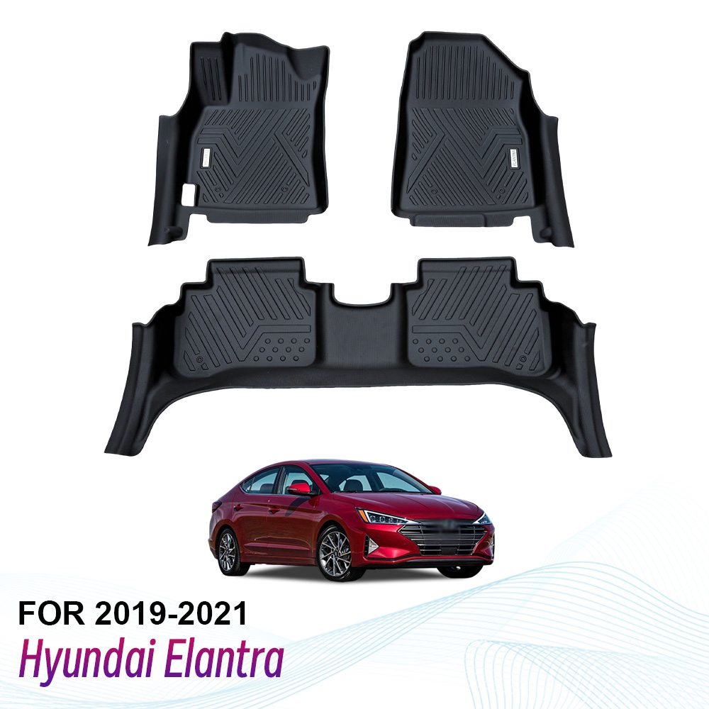 Kit 4 Tapetes De Alfombra Negros Hyundai Elantra 2013 | Envío Gratis