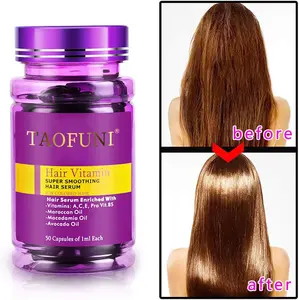 OEM Customized Natural Moroccan Oil For Hair Care Smooth Colored Repair Protection Smooth Silky Hair Castor Oil Serum Capsules