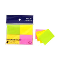 Blocs de notes autocollants personnalisables 4-en-1 de marque OEM, 38x50mm, 100 feuilles par bloc, pour bureau et école, bloc-notes de rappel