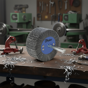 Ttake Abrasive Cloth Flap <b>Wheel</b> 60x30 Mm With 6 Mm Shaft For Metal <b>Grinding</b> - Product Image 3