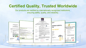 พื้นไวนิลลายหินอ่อนสีขาว หนา 5 มม. แผ่นปูพื้นไฮบริด กันน้ำ พื้น LVT ปูแบบไม่ต้องใช้กาว กระเบื้องไวนิลหรูหรา - Product Image 6