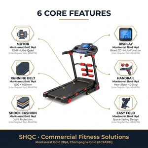 Tapis roulant intelligent pour usage domestique, silencieux, pliable, électrique, écran LCD, moteur 1,5 CV, amortissement des chocs, programmes d'exercice réglables pour <span class=keywords><strong>cardio</strong></span> en intérieur - Product Image 2