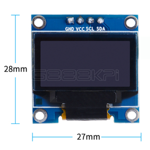 Module d'écran OLED GeeekPi 0,96 pouce 128*64 IIC SSD1306 pour Raspberry Pi 4 <span class=keywords><strong>3</strong></span> (+) 2 B Zero (W) Beaglebone Black / C51 G415 - Product Image 1