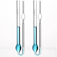 Viscosímetro de vidrio Ex-Lab 1831 W.Ostwald, tubo capilar de bola única, 0.7mm/0.5mm/0.4mm, 0.5ML, 230mm de longitud