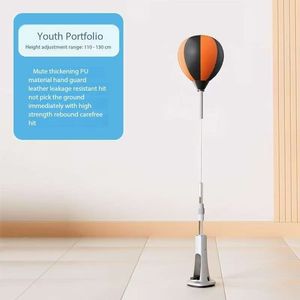 Wellshow Boxing <span class=keywords><strong>Punching</strong></span> <span class=keywords><strong>ball</strong></span> Équipement d'entraînement de balle de vitesse pour enfants maison sac de sable gobelet debout cible de réaction de boxe - Product Image 1