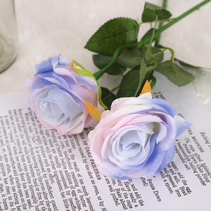 Rosas Artificiales de Seda, Color Degradado, Románticas y de Ensueño, Accesorios para el Día de San Valentín y Bodas, Alta Simulación, Reutilizables - Product Image 4