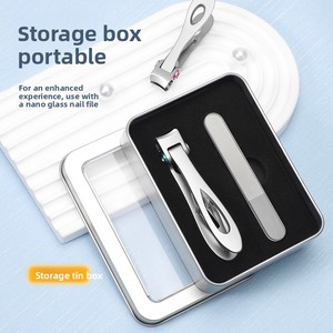 Set di <span class=keywords><strong>tagliaunghie</strong></span> in acciaio inossidabile con pinze e tronchesine a bocca larga per manicure - Product Image 5