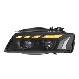 Conjunto de Faros Delanteros para A5 08-11, Estilo RS5 Modificado, Luz Diurna LED, Señal de Giro Dinámica, Lente de 12V, Faros LED de 12V - Product Image 2
