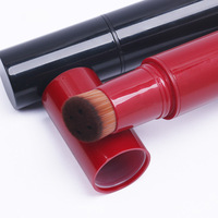 Pinceau applicateur cosmétique rechargeable avec logo personnalisé, pour poudre libre Kabuki, fond de teint liquide et pompe distributeur