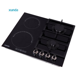 Nueva Cocina Híbrida Xunda con Quemador de Cerámica de Inducción a <span class=keywords><strong>Gas</strong></span>, Electrodoméstico de Cocina con Panel de Vidrio, Instalación Integrada de <span class=keywords><strong>Gas</strong></span> y Eléctrico - Product Image 3