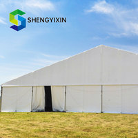 Tente de stockage imperméable quatre saisons en tissu PVC avec cadre en alliage d'aluminium, résistante aux UV, abri événementiel, couverture extérieure