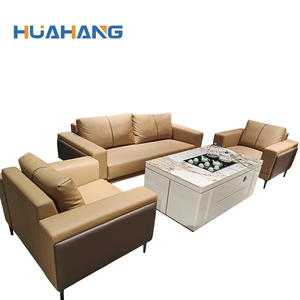 Sofá de 4 plazas de tres plazas de alta calidad, sofá para vestíbulo de Hotel, muebles de oficina en casa, Villa, sala de estar, lino - Product Image 1