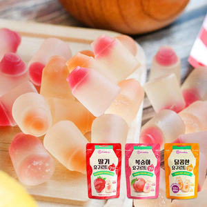 <span class=keywords><strong>Caramelle</strong></span> Gommose Coreane al Succo di Frutta 50g, Ripiene al Gusto Yogurt, Fragola <span class=keywords><strong>e</strong></span> Pesca Bianca - Product Image 2
