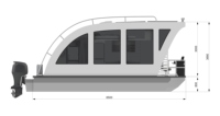 Maison flottante préfabriquée en aluminium, villa modulaire, bateau-maison pour les vacances, les hôtels et l'usage familial