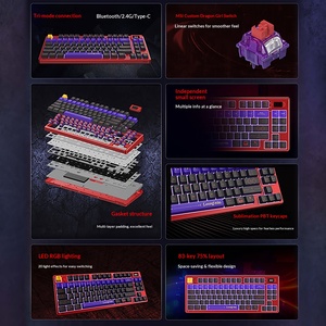 Clavier et souris de jeu mécaniques sans fil USB MSI Dragon <span class=keywords><strong>Mage</strong></span> Edition, trois modes, e-sport - Product Image 4