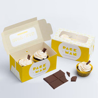 Boîte d'emballage alimentaire en gros pour mini-bouquets de cupcakes, personnalisable avec logo, 2, 6 ou 12 trous, pour la vente en gros et le recyclage