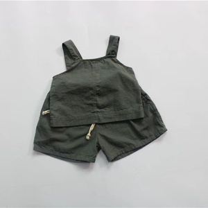 Pantalones cortos holgados de lino y algodón para niños, estilo coreano, novedad de verano 2022 - Product Image 6