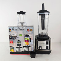 Ventes d'usine - Mixeur et broyeur 2-en-1 en acier inoxydable 2,5 L pour cuisine, électrique, robuste, Silver Crest