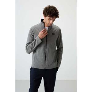 Ensemble de survêtement pour homme Air Jones, ensemble de jogging athlétique deux pièces avec veste zippée intégrale et pantalon à taille élastique, gris - Product Image 2